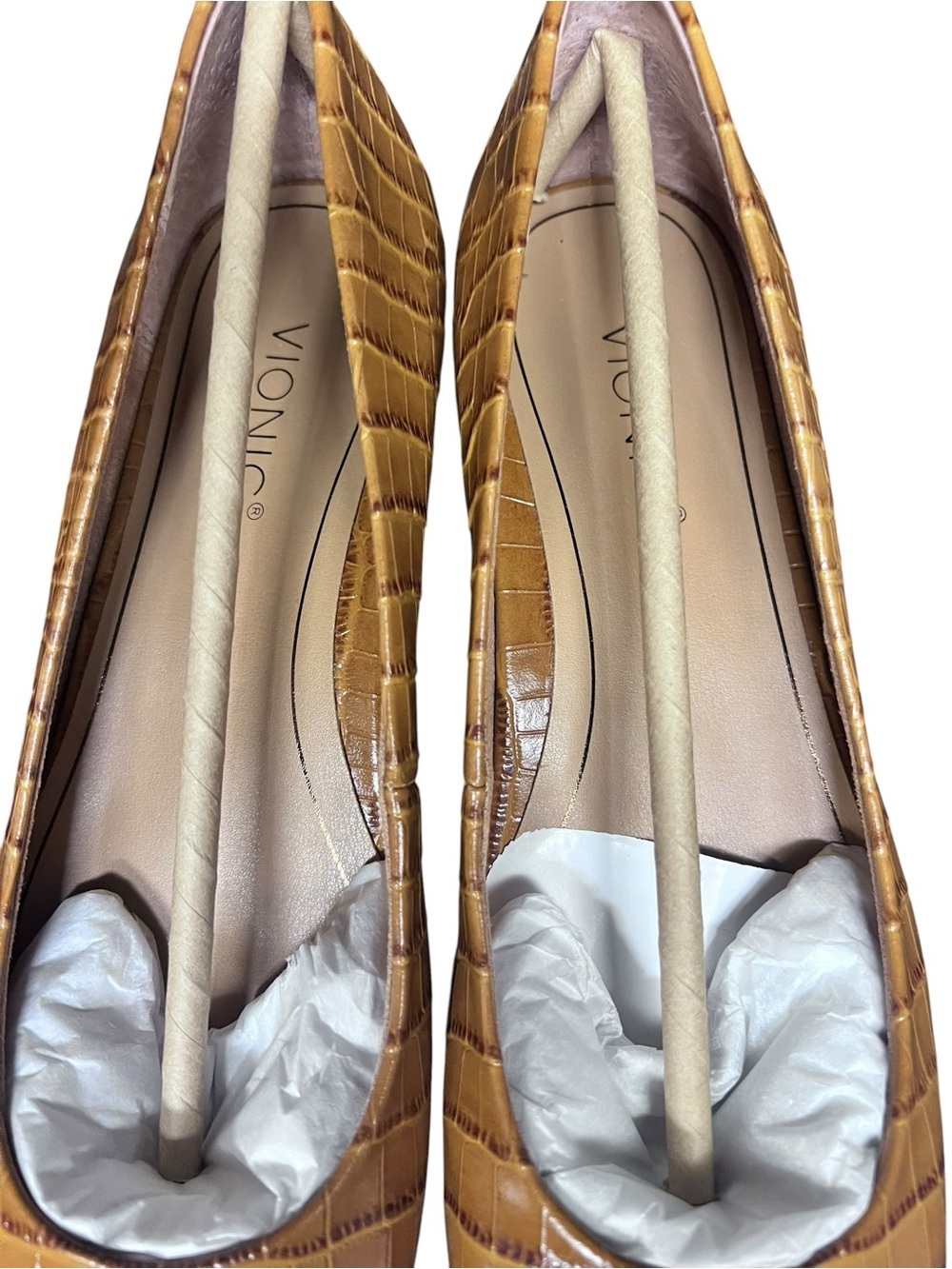 Vionic Womens Hannah Croc Ballet Flats SZ 6.5 NEW - Picture 6 of 8